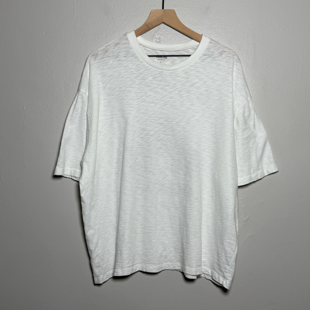 ASOS Mens Graphic Shirt Large‎ White Purple Kyoto Japan Grunge 90s Streetwear